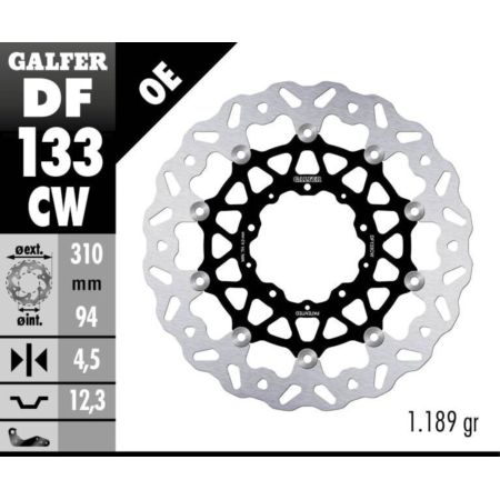Tarcza hamulcowa GALFER WAVE 310 MM HONDA CB 1000