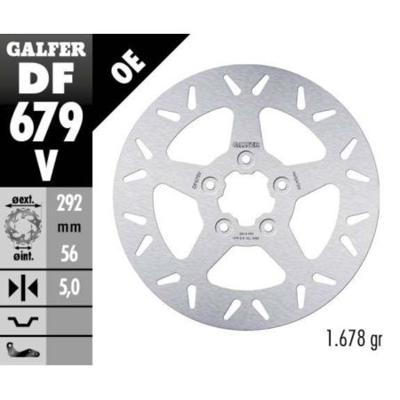 Tarcza hamulcowa GALFER 292 MM HARLEY 1340