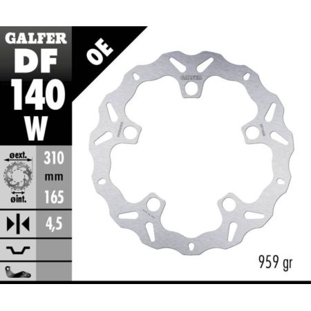 Tarcza hamulcowa GALFER WAVE 310 MM HONDA VFR 1200