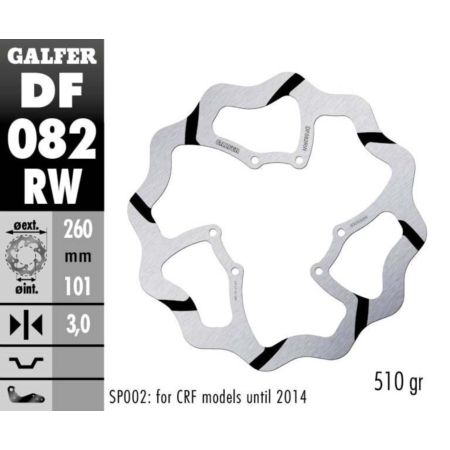Tarcza hamulcowa GALFER WAVE 260 MM MOTO CRF 450