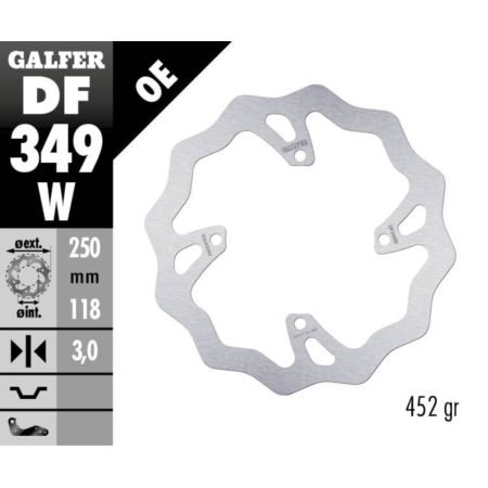Tarcza hamulcowa GALFER WAVE 270 MM SUZUKI RMX 450