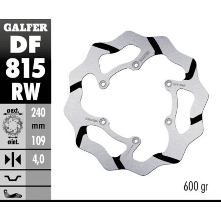 Tarcza hamulcowa GALFER WAVE 240 MM BETA EVO 250