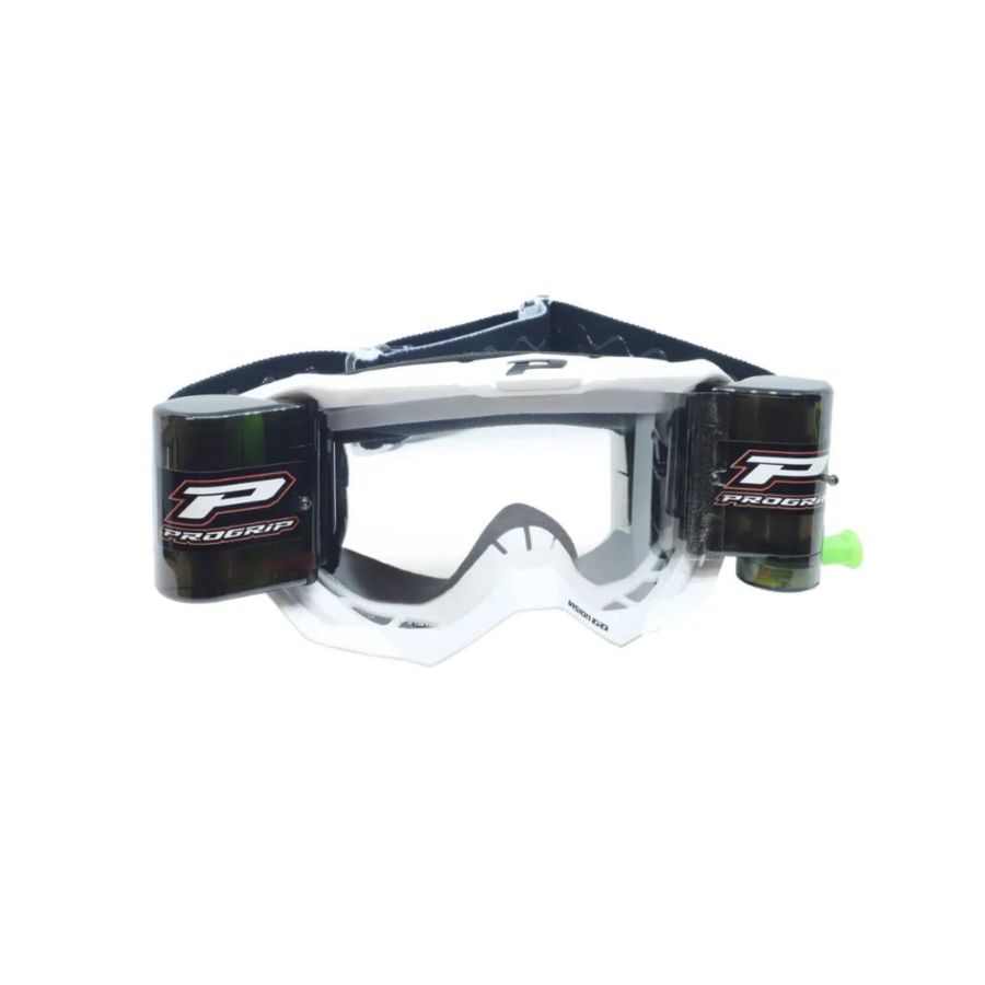 Gogle PRO GRIP 3300 MATT WHITE ROLL OFF XXL