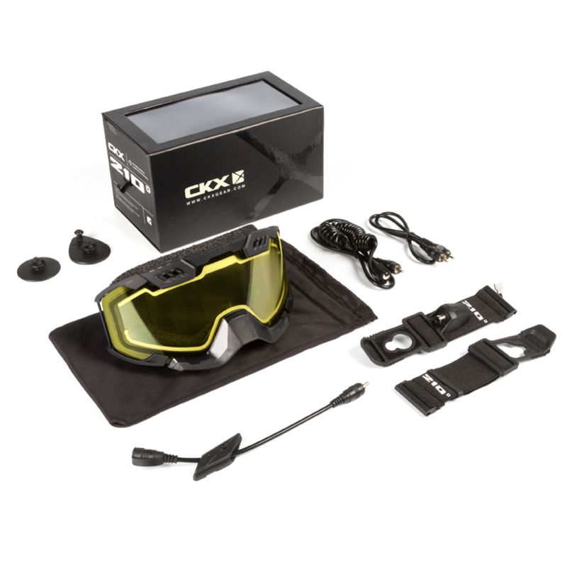 Gogle CKX 210° black mirror yellow