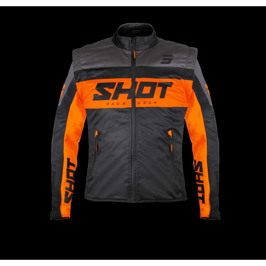 Kurtka SHOT SOFTSHELL LITE BLACK_ORANGE S
