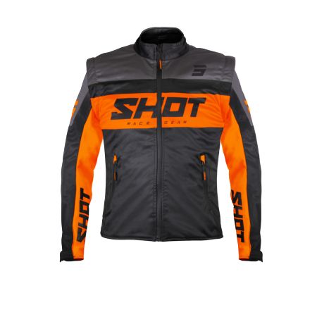 Kurtka SHOT SOFTSHELL LITE BLACK_ORANGE S