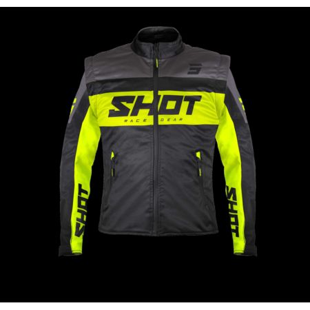 Kurtka SHOT SOFTSHELL LITE BLACK_NEON_YELLOW S