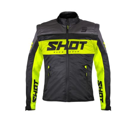 Kurtka SHOT SOFTSHELL LITE BLACK_NEON_YELLOW S