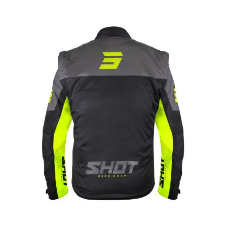 Kurtka SHOT SOFTSHELL LITE BLACK_NEON_YELLOW XL
