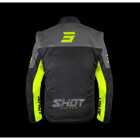 Kurtka SHOT SOFTSHELL LITE BLACK_NEON_YELLOW 3XL