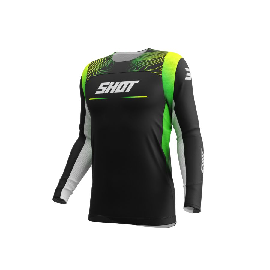 Bluza SHOT CONTACT KID APEX NEON_YELLOW 4-5