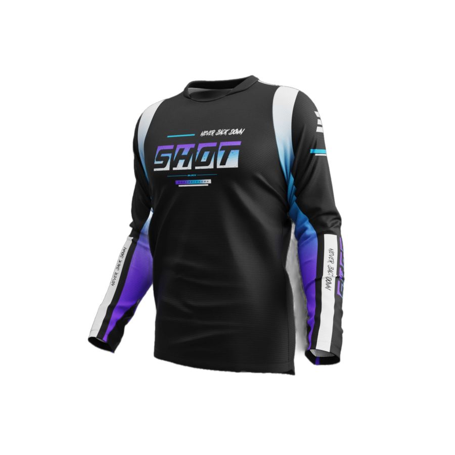 Bluza SHOT DEVO BLOCK PURPLE XL