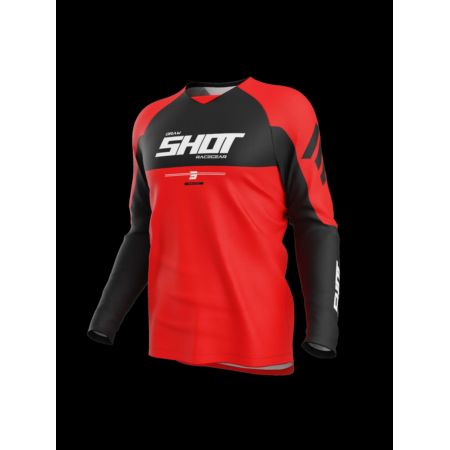 Bluza SHOT DRAW PRIVATE RED M