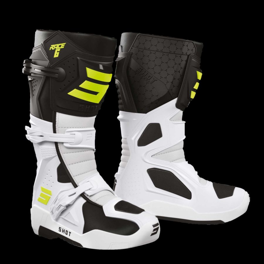 Buty SHOT RACE 6 BLACK_WHITE_NEON_YELLOW 43