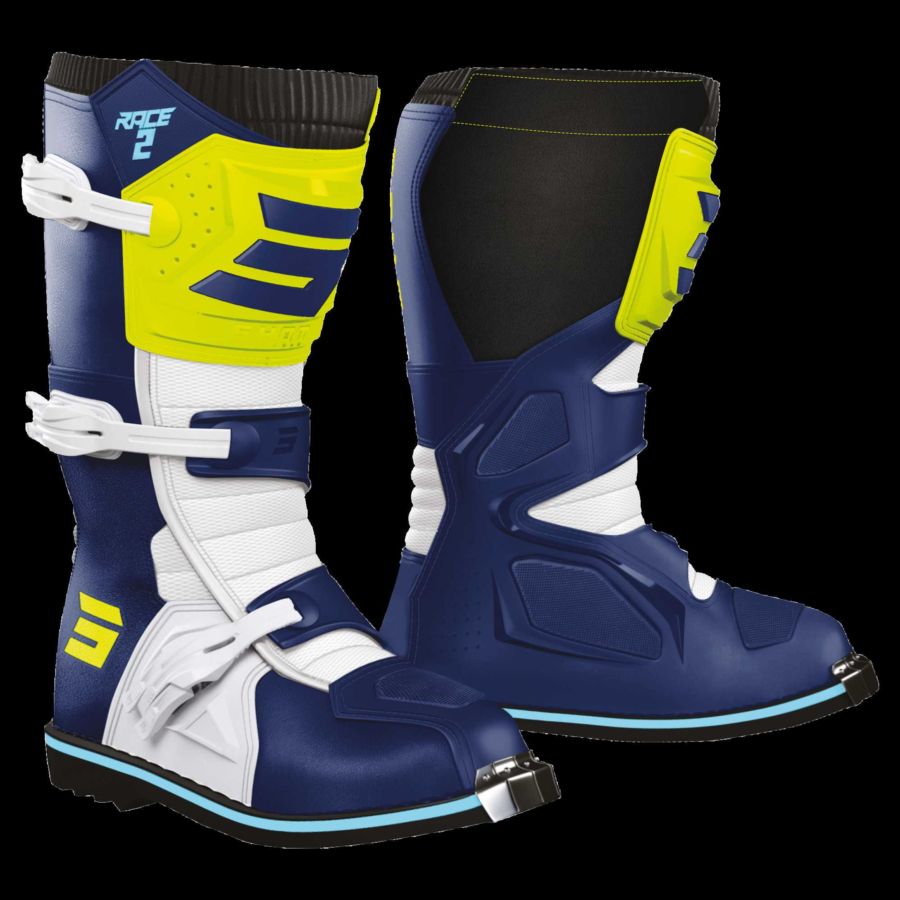 Buty SHOT RACE 2 KID BLUE_NEON_YELLOW 37