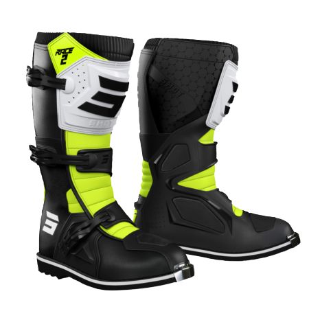 Buty SHOT RACE 2 KID BLACK_WHITE_NEON_YELLOW 30