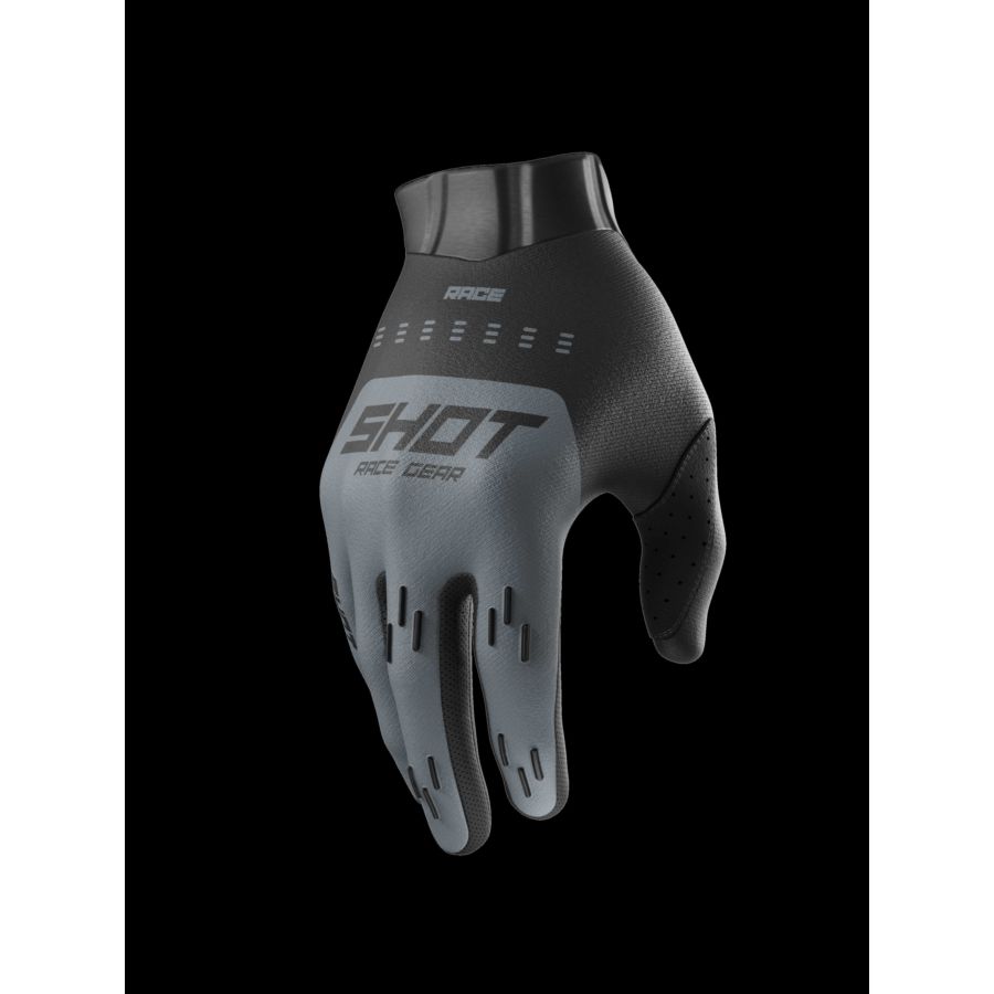 Rękawiczki SHOT RACE EVO BLACK_GREY 08