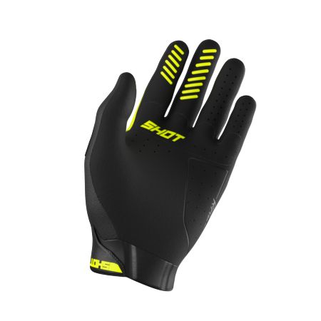 Rękawiczki SHOT RACE KID EVO NEON_YELLOW 4-5