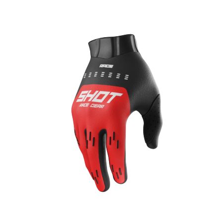 Rękawiczki SHOT RACE KID EVO RED 4-5