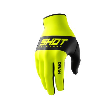 Rękawiczki SHOT DRAW KID SKY NEON_YELLOW 4-5