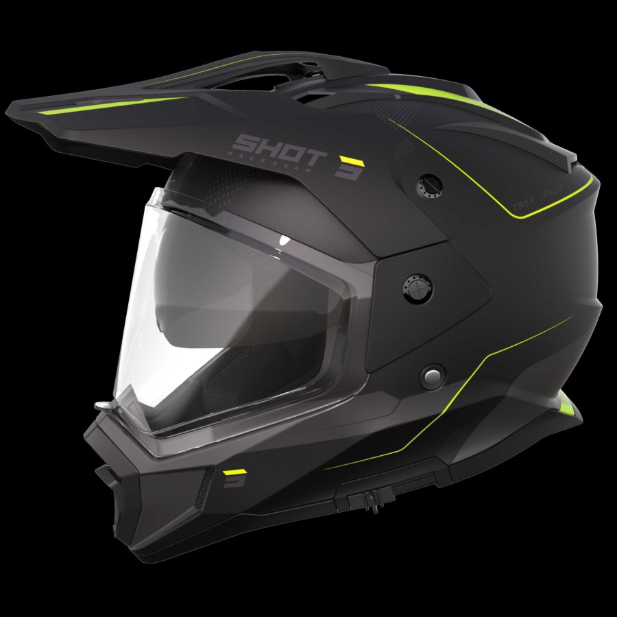 Kask SHOT TREK MAX VISION RALLY BK_NEO_YELL_MATT S