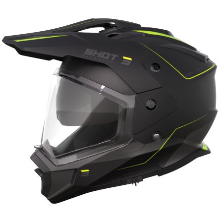 Kask SHOT TREK MAX VISION RALLY BK_NEO_YELL_MATT L