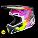 Kask SHOT LITE RACING BLUE_NEON_YELLOW_PEARLY XS