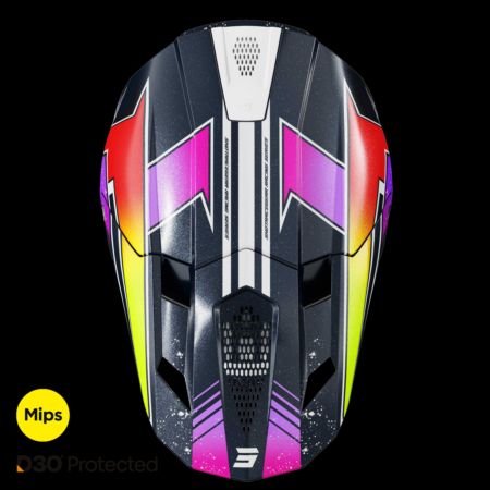 Kask SHOT LITE RACING BLUE_NEON_YELLOW_PEARLY M