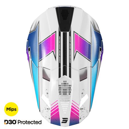 Kask SHOT LITE RACING WHITE_PINK_PEARLY L