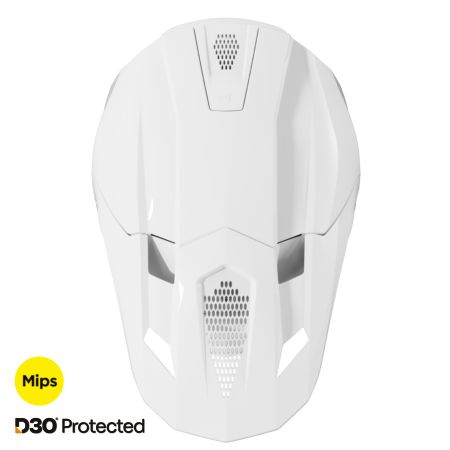 Kask SHOT LITE SOLID WHITE_GLOSSY XS