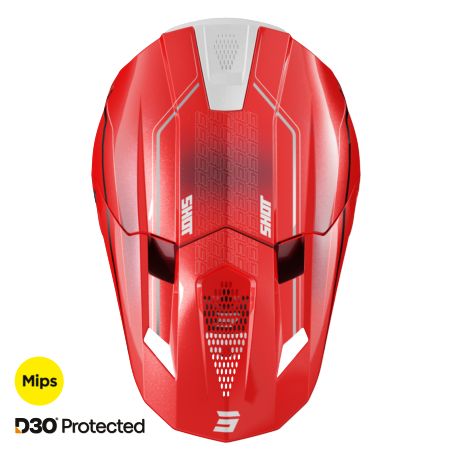 Kask SHOT LITE CHALLENGER RED_PEARLY M