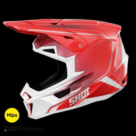 Kask SHOT LITE CHALLENGER RED_PEARLY 2XL