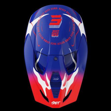 Kask SHOT FURIOUS KID BEAST BLUE_RED_GLOSSY YS