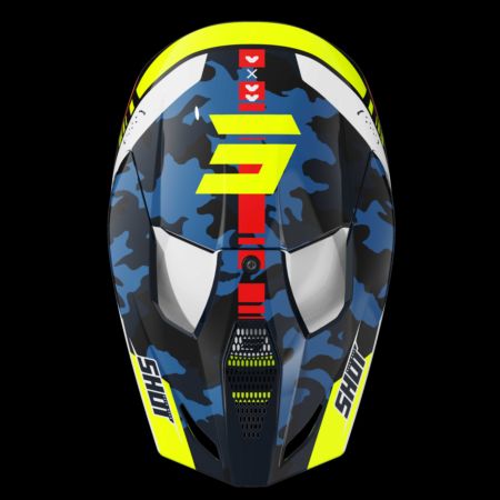 Kask SHOT FURIOUS KID FLASH BL_NEON_YELL_GLOSSY YS