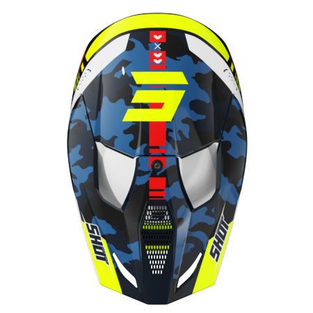 Kask SHOT FURIOUS KID FLASH BL_NEON_YELL_GLOSSY YL