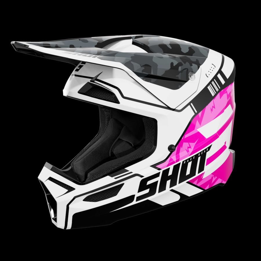 Kask SHOT FURIOUS KID FLASH PINK_GLOSSY YM