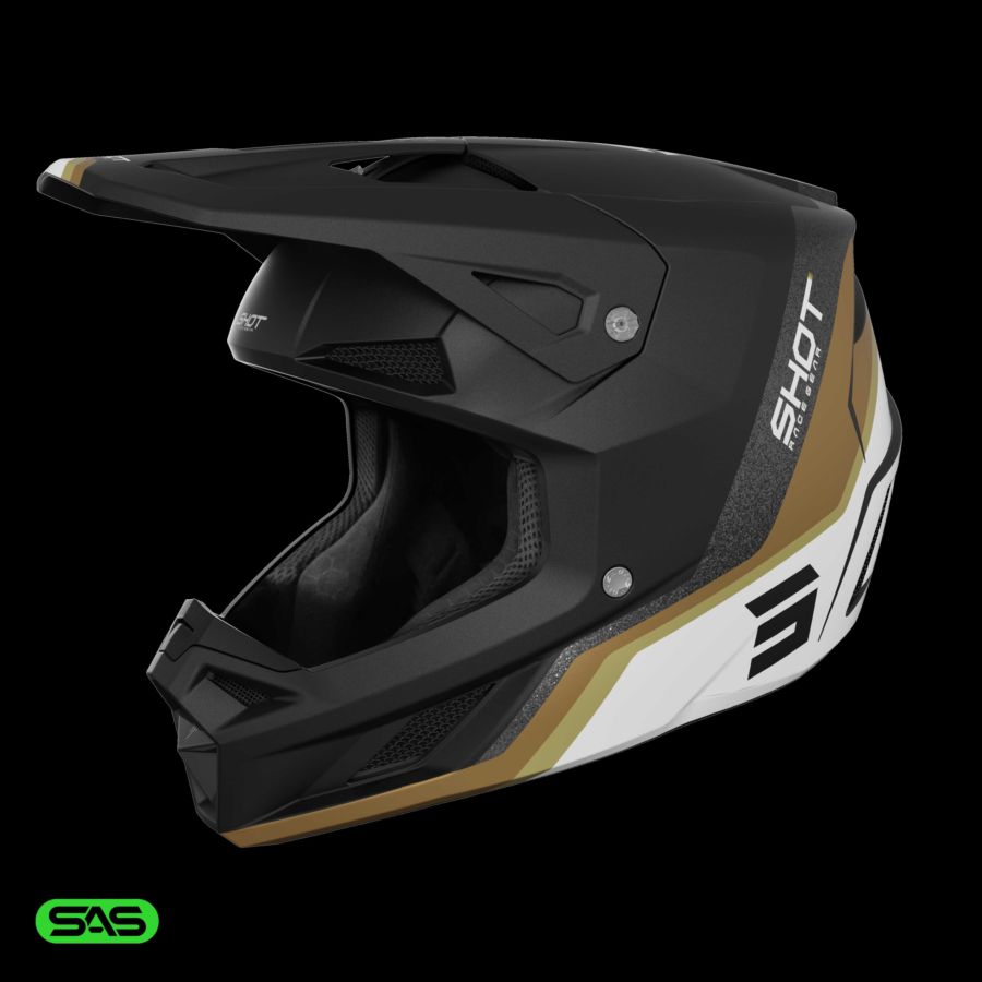 Kask SHOT SPEED ATOMIC GOLD_MATT XS
