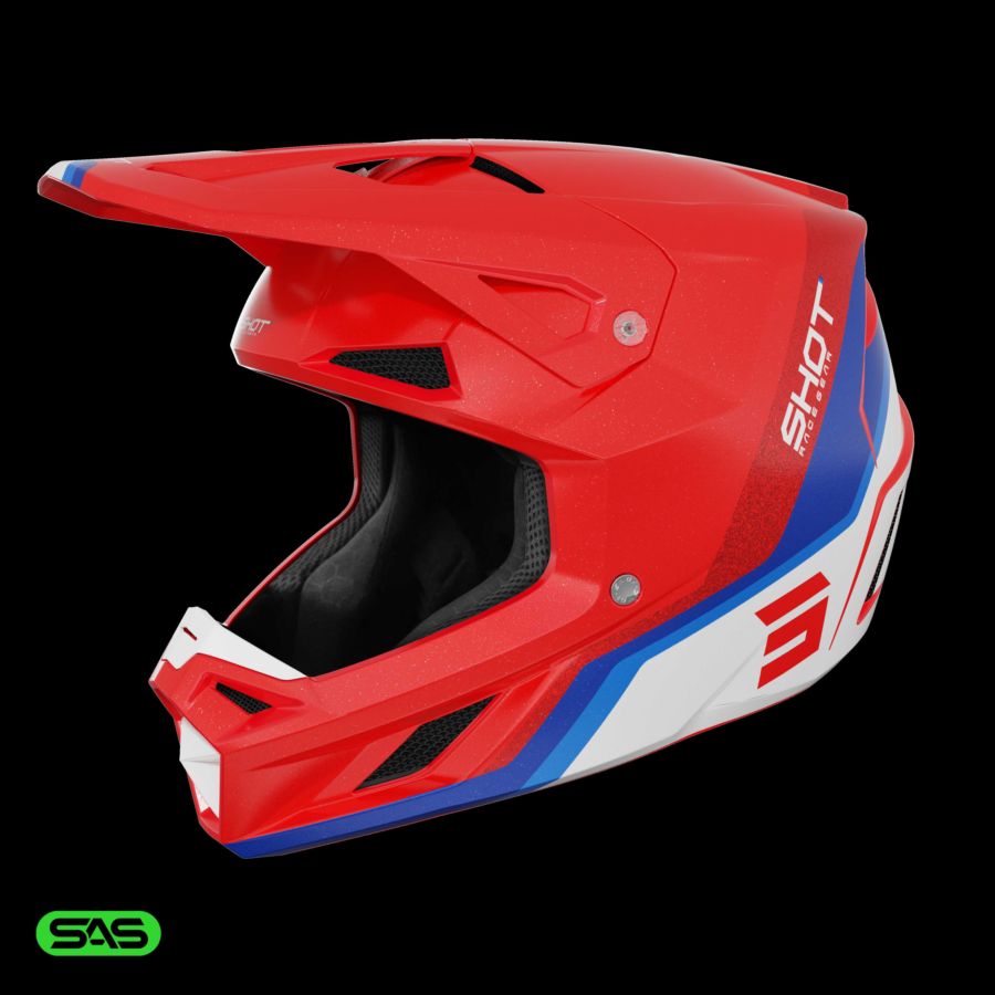 Kask SHOT SPEED ATOMIC RED_PEARLY XL