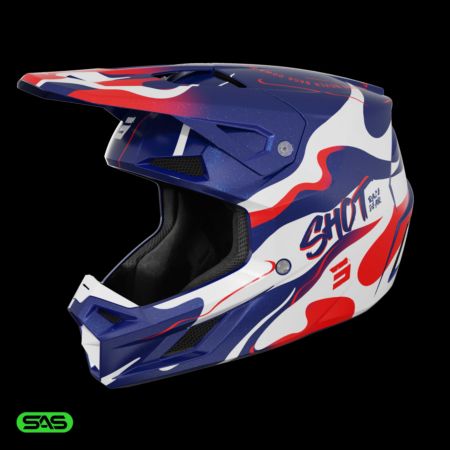 Kask SHOT SPEED BEAST BLUE_RED_PEARLY XS