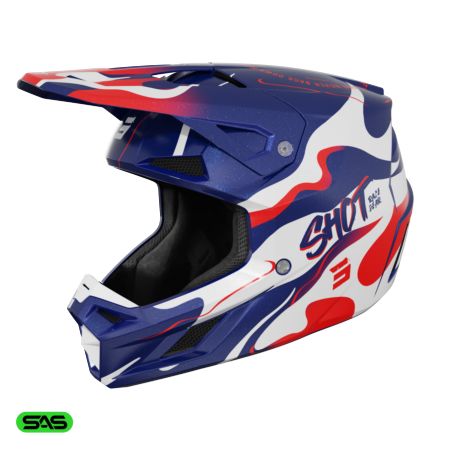 Kask SHOT SPEED BEAST BLUE_RED_PEARLY XL