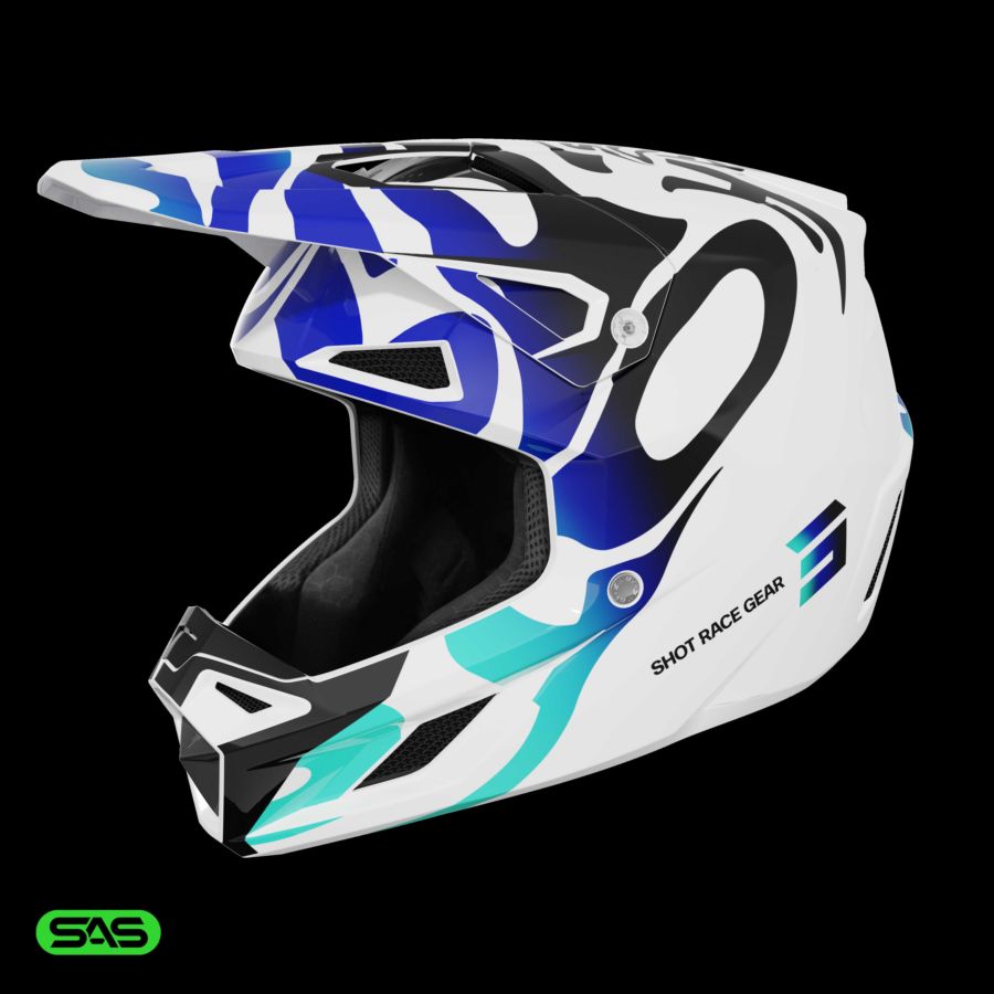 Kask SHOT SPEED GHOST BLUE_GLOSSY L