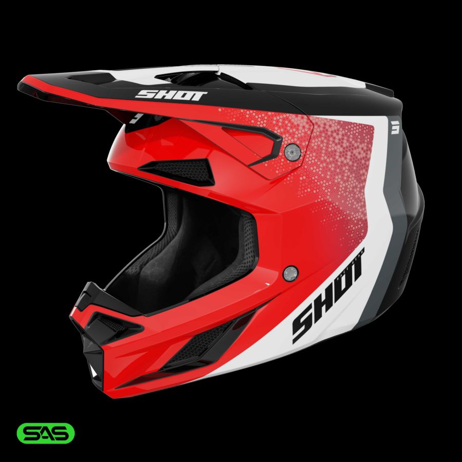Kask SHOT SPEED HYBRID RED_GLOSSY S