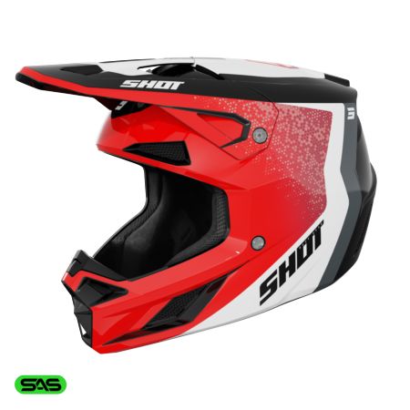 Kask SHOT SPEED HYBRID RED_GLOSSY M