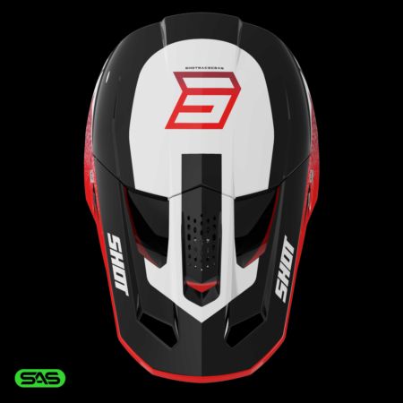 Kask SHOT SPEED HYBRID RED_GLOSSY XL