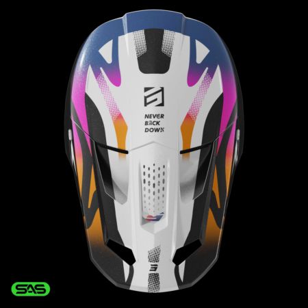 Kask SHOT SPEED WAVE BLACK_WHITE_PEARLY M