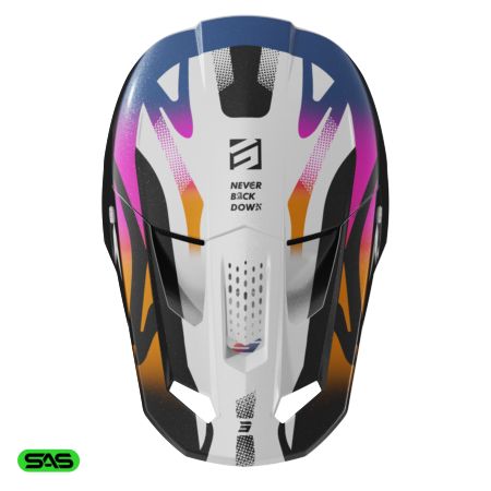 Kask SHOT SPEED WAVE BLACK_WHITE_PEARLY XL