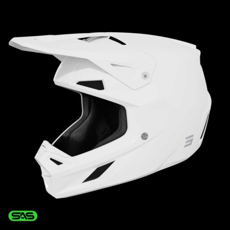 Kask SHOT SPEED SOLID WHITE_GLOSSY L