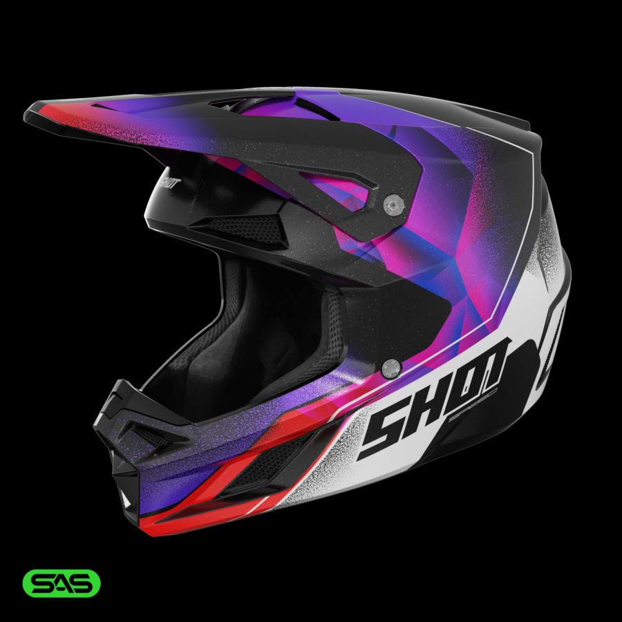 Kask SHOT SPEED KID OLYMP PURPLE_PEARLY YS