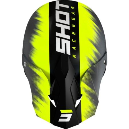 Kask SHOT FURIOUS VERSUS neon yellow matt XXL