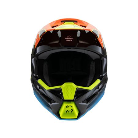 Kask ALPINESTARS yth sm3 fray blk/or/yl